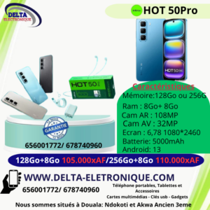 Smartphone Infinix HOT 50 pro+ 128+8