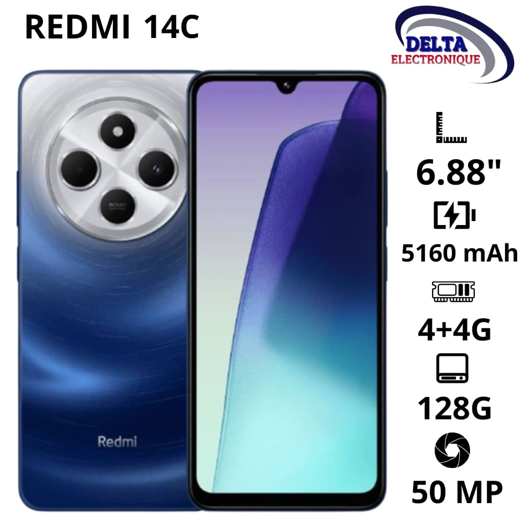 Smartphone REDMI 14C 128Go - 4Go RAM