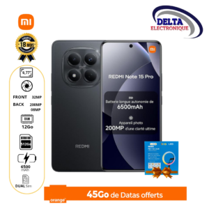 Smartphone REDMI NOTE 15PRO 512Go - 12Go RAM