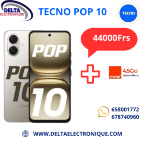 Smartphone Tecno Pop10 64 Go- 3Go+3Go