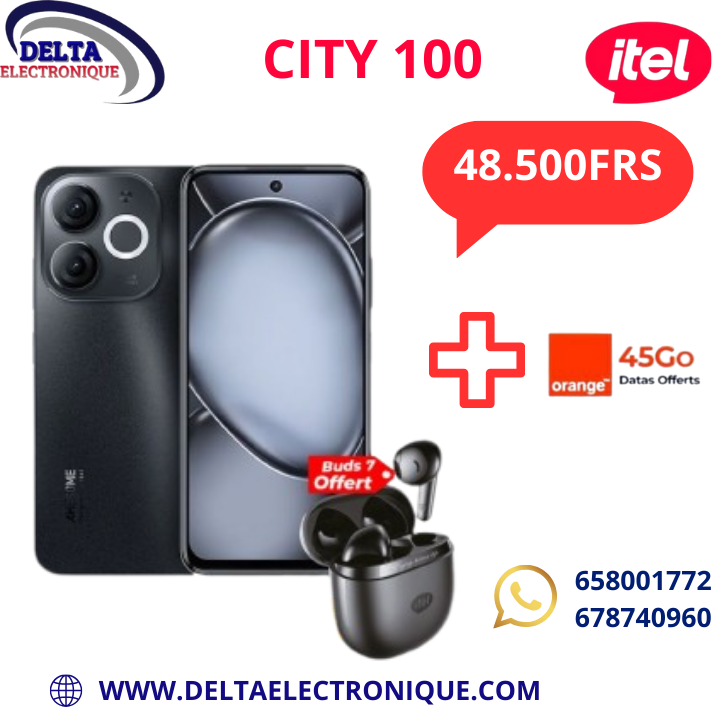 ITEL CITY 1OO 128Go+8GO