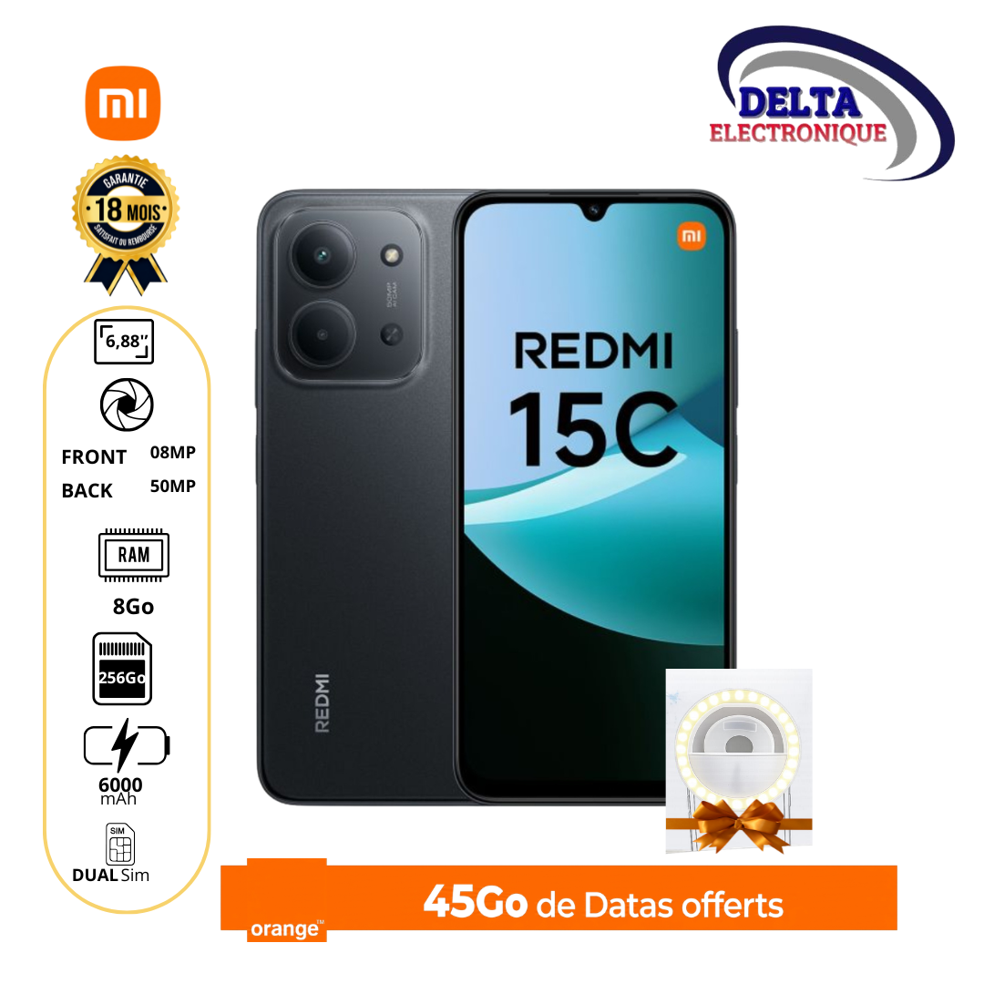 REDMI 15C 256Go+8Go